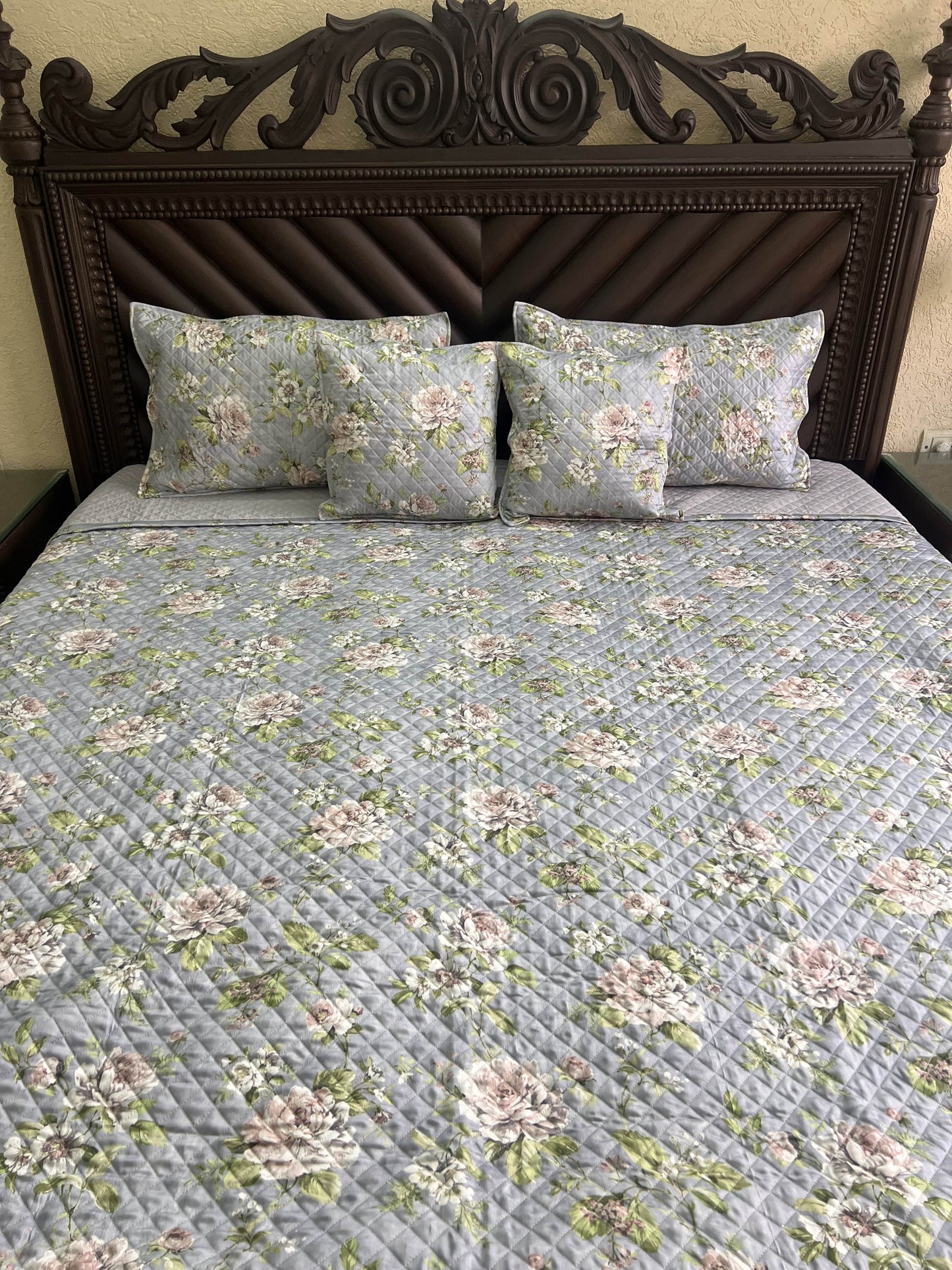 Quilted Bedcover 5pc Set