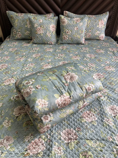 Quilted Bedcover 5pc Set