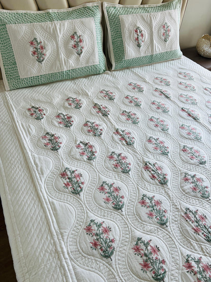 Quilted Bedcover 3pc Set