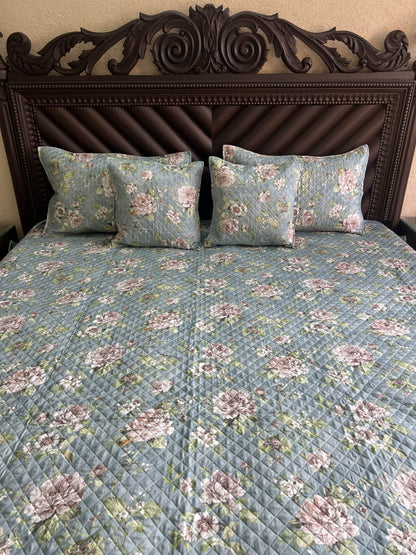 Quilted Bedcover 5pc Set