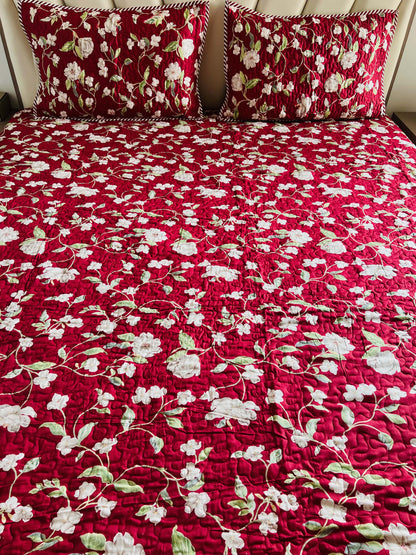 Printed Quilted Bedcover 3pc Set